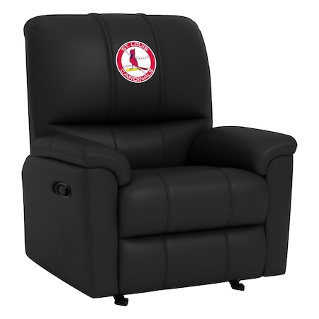 Dreamseat Rocker Recliner with St Louis Cardinals Cooperstown Secondary XZ52031CDRRBLK-PSCOOP0101